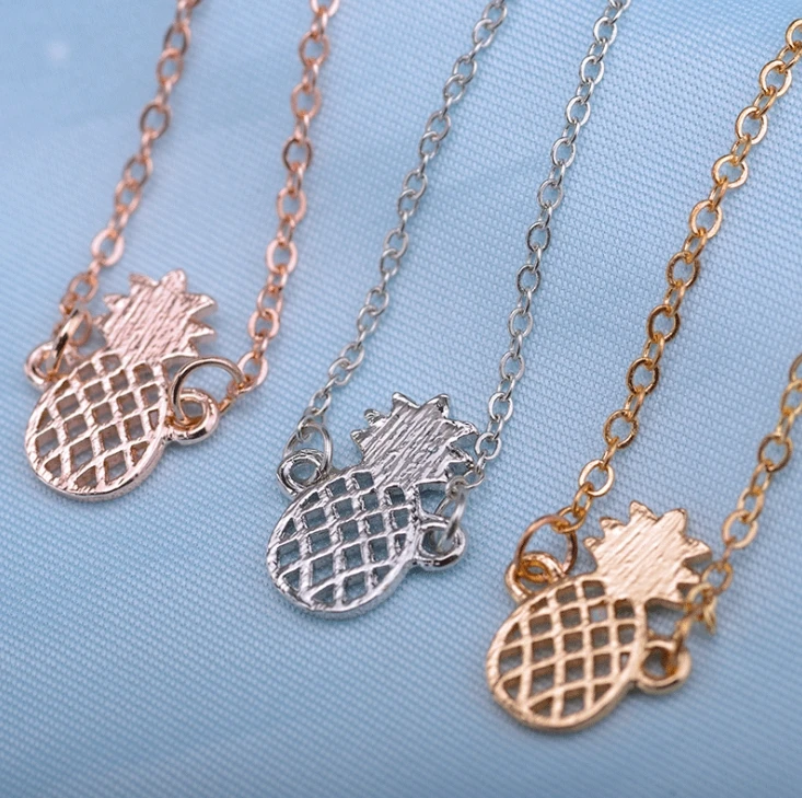 

Small jewelry natural cute hollow pineapple alloy women fruit bracelet anklet jewelry