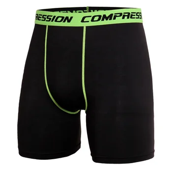 Free Sample Neon Green Elastic Panties Boxer Black Workout Clothing ...