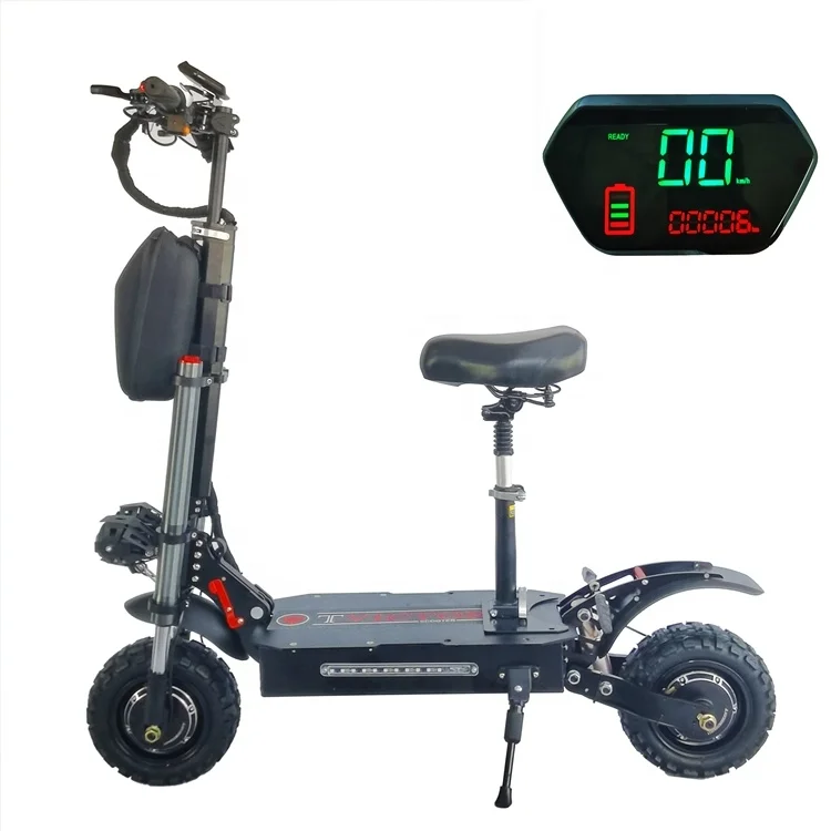 

New Products 11 Inch 5600W Double Brake Foldable Scooter Adult 2 Wheel Electric Scooter Explorers, Black