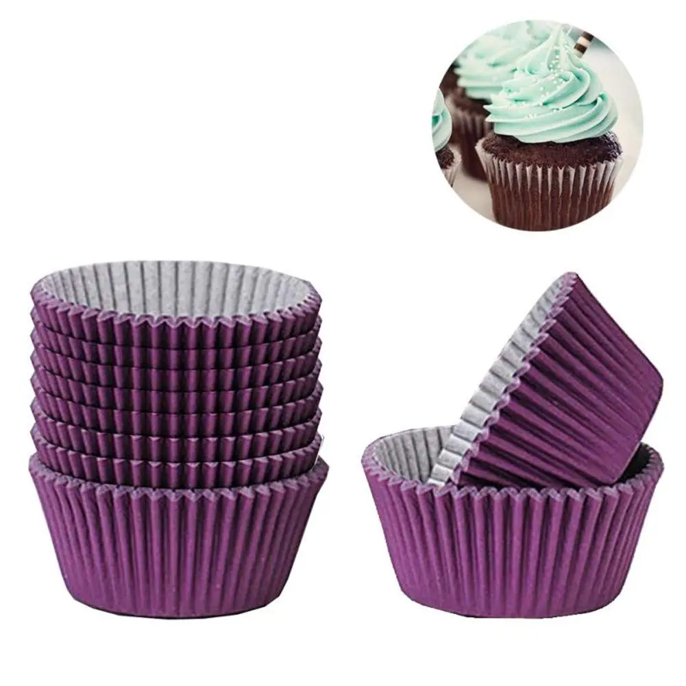 

mini Cupcake Paper Greaseproof Paper Cake Cup High Temperature Resistance Food Grade baking cups cupcake liner for Party, Picture