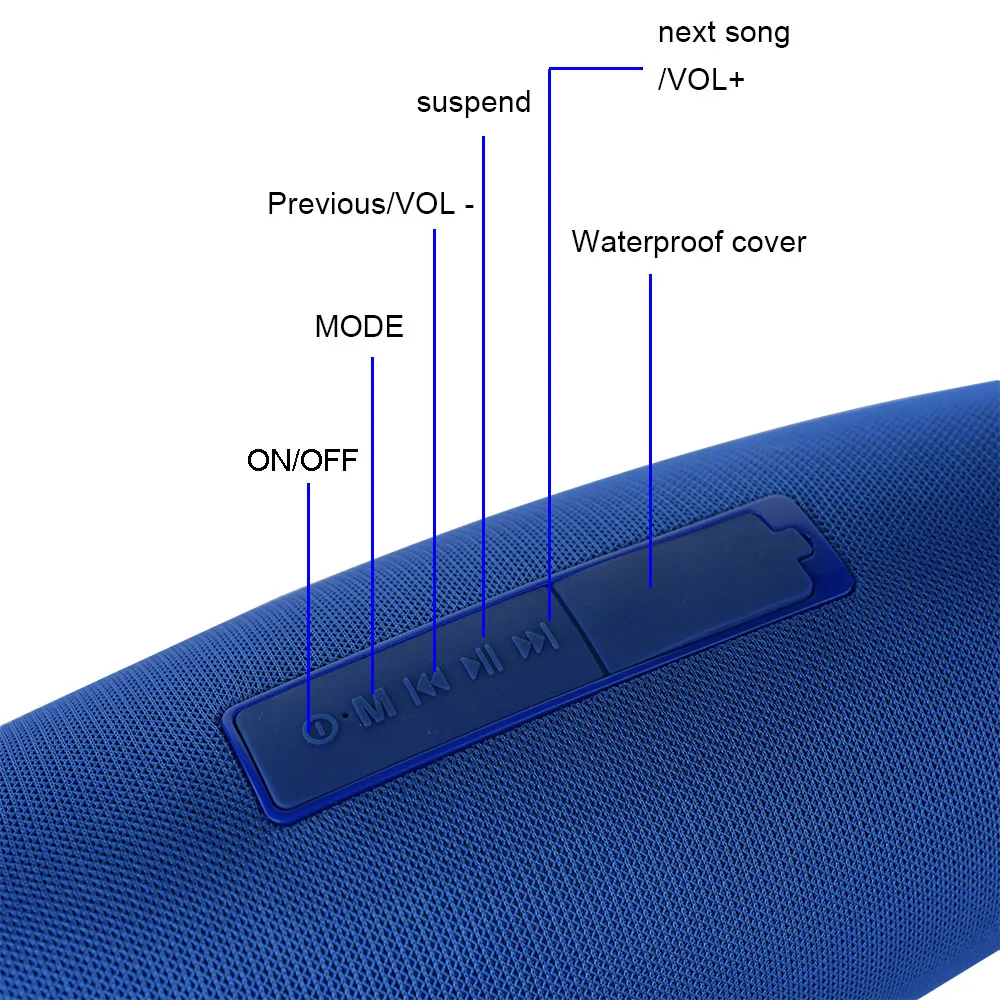 TG526 40W Portable Blutooth Speaker Wireless Outdoor Column Waterproof 3D stereo Subwoofer Speakers - ANKUX.COM