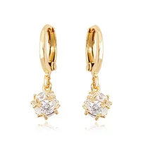 

90072 Xuping 18K gold earrings, high quality hoop earring, 18K Gold Plated fashion earrings for women