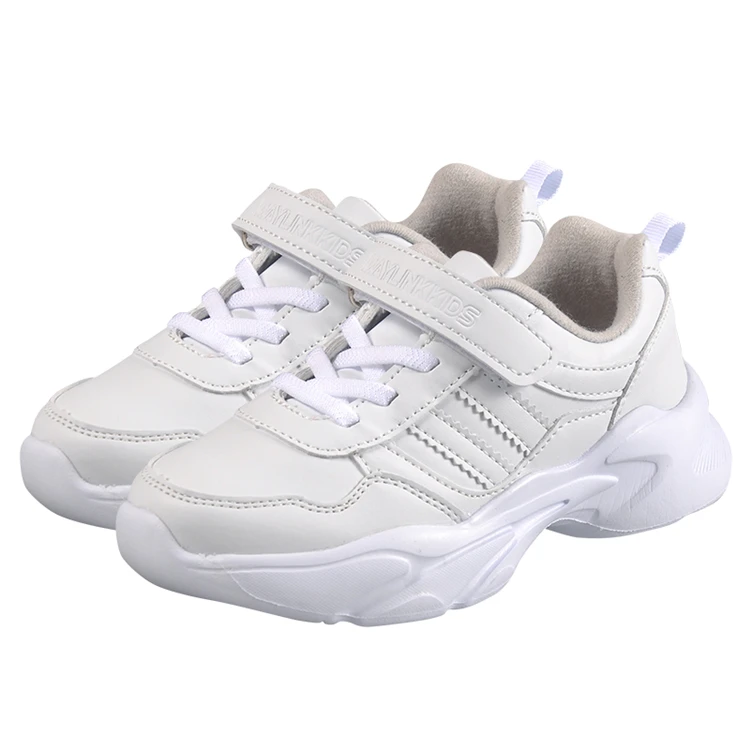 

2021 New Anti-Slip Light Weight Shoe for school kid children sports shoes, White
