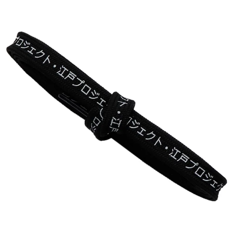 

Weiou Shoe Accessories Trendy Design Printing Japanese Letter Flat 140CM Length Black Polyester Waterproof Printed Shoelaces, Red, white, black, grey, etc