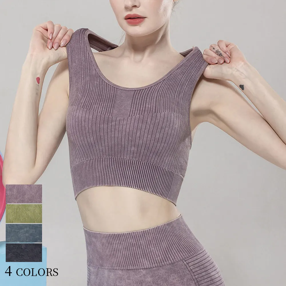 

4 Color Yoga Bra for Women Gym New Sexy Seamless Sports Bras Yoga Wear Gather Fitness Outdoor Breathable Sports Underwear