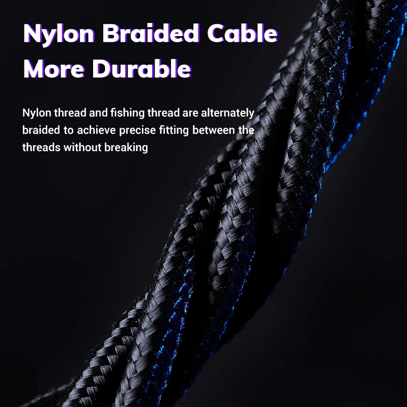 
TOPK AM60 1M 2020 Upgrade 3rd Gen 3A Fast Charging LED Magnetic Micro USB Type C Cable 