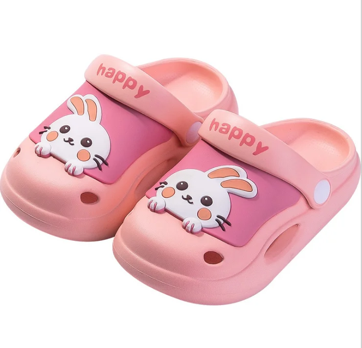 

Summer New-style Indoor Lovely Cartoon Prevents Slippery Soft Bottom Binding Takes hole hole Shoes