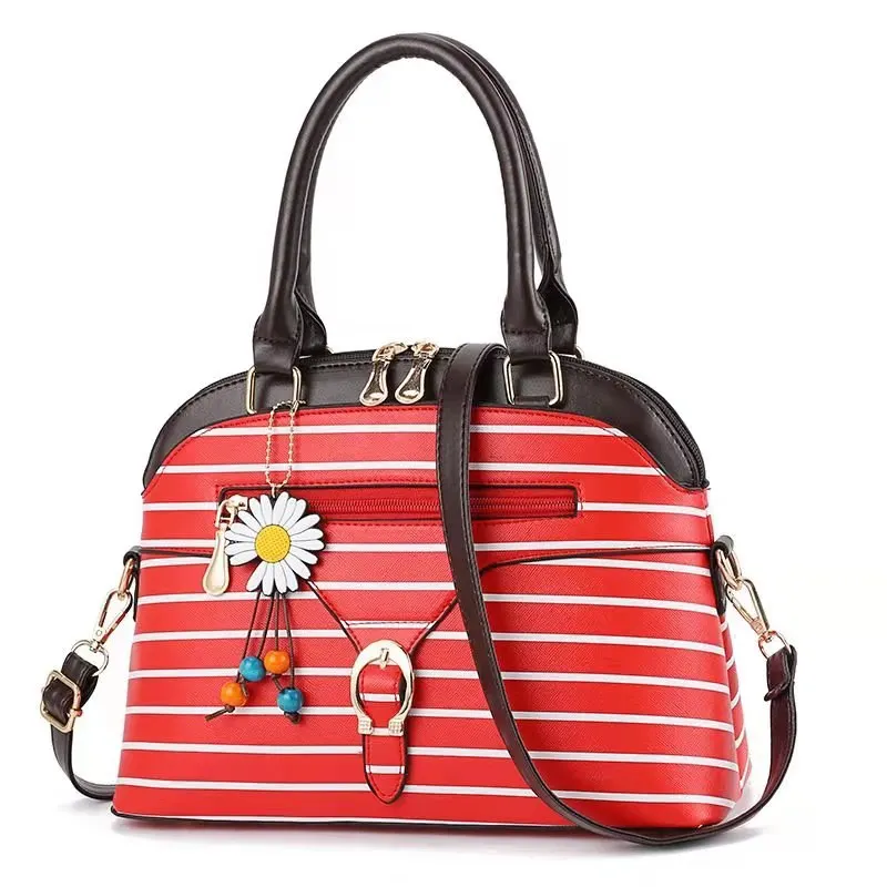 

DL127 22 Wholesale China supplier women's bags striped ladies handbags Guangzhou handbags, Black....