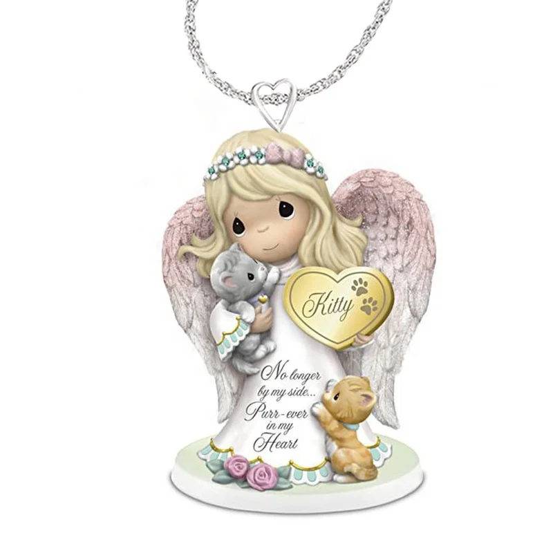 

Christmas birthday gift cute girly angel animal alloy ladies necklace