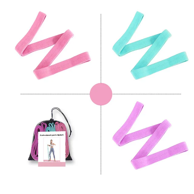 

Sport Exercise Custom colorful pilates Fitness Stretching Resistance band tension rope