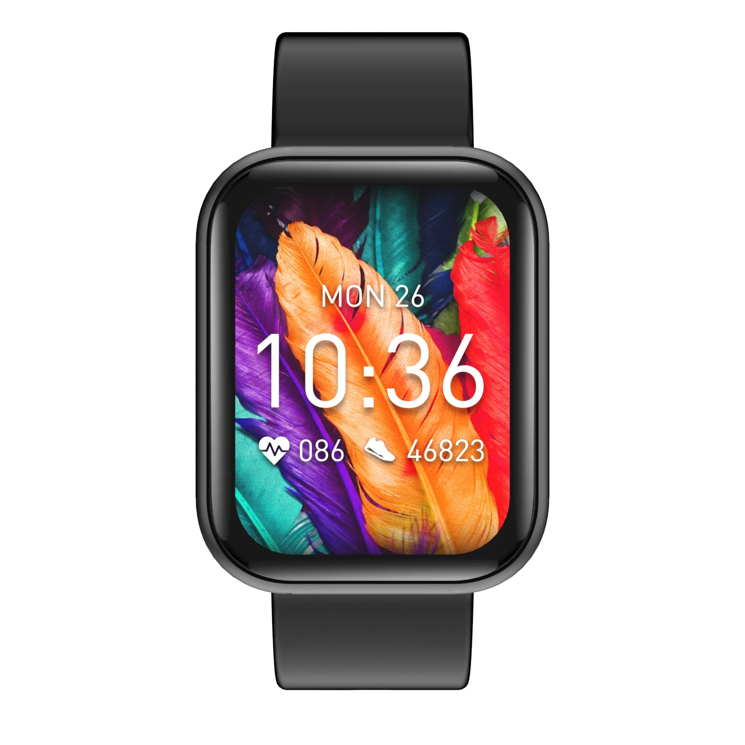 

body temperature blood oxygen test Magnetic charging cable Square screen 1.65 Aluminum alloy shell P85 smart watch wristband