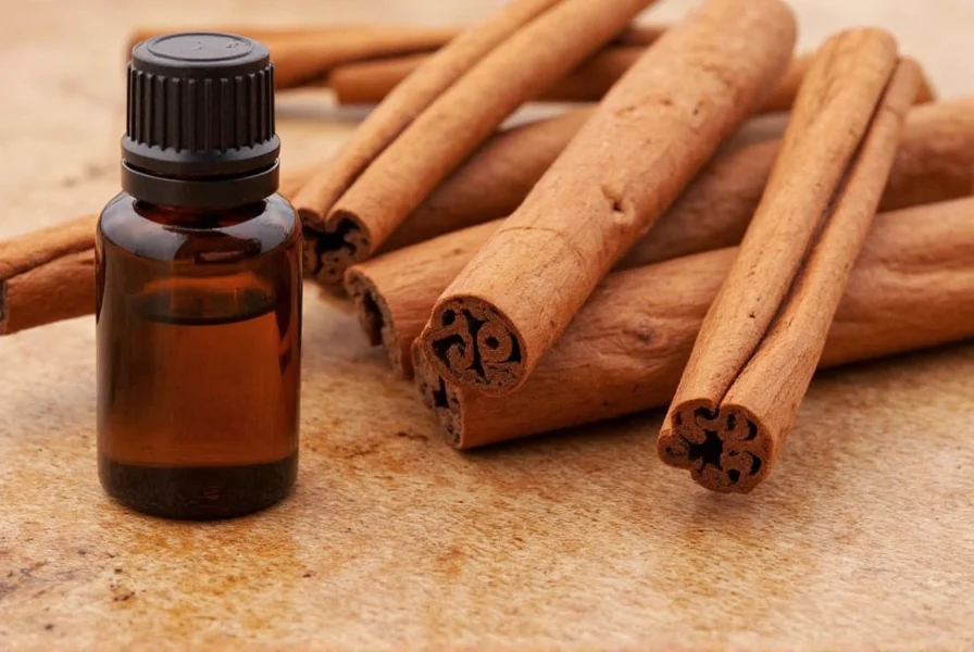 Proper storage of cinnamon oil in amber glass bottle away from sunlight