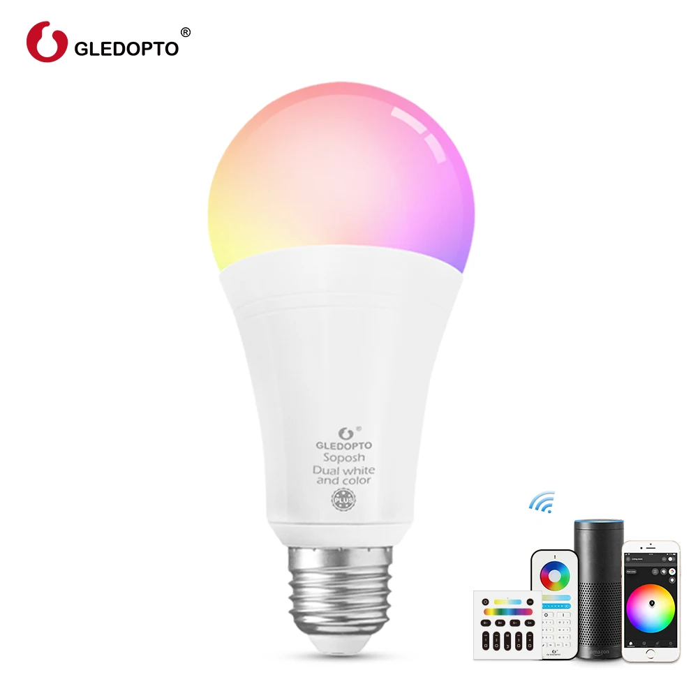 Aqara LED Bulb Zigbee Version Smart LED Bulb 12W WiFi Remote Control Adjustable Brightness Color Changing E27/E26 Lamp Base