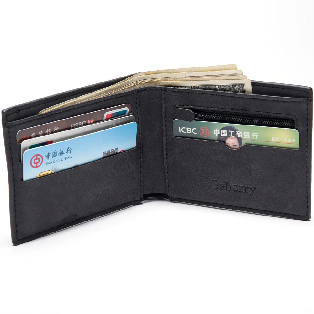 

Oem Fashion Coin Pocket Mens Wallet Genuine Leather Suppliers New Design Id Card Holder Leather Wallet For Men, As shown or customized colors