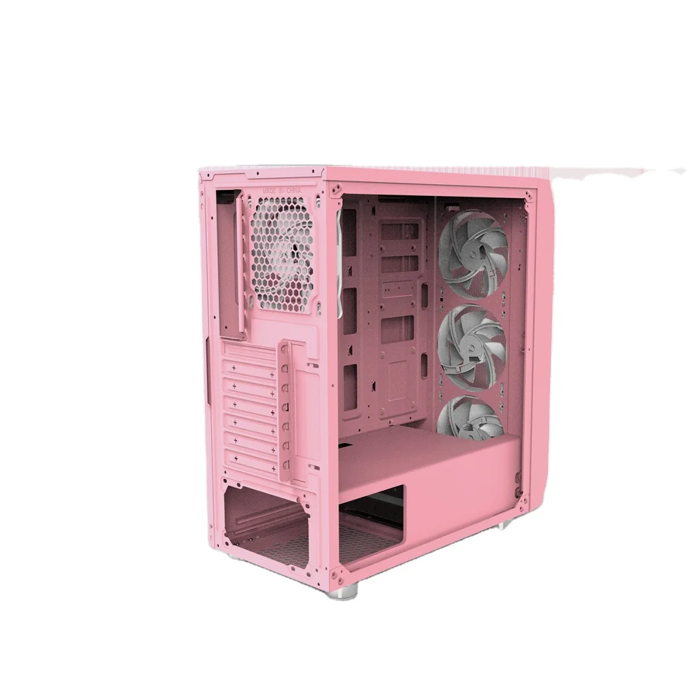 

New Trends Pink Color Fantech CG80 Gaming Middle Tower PC CAse