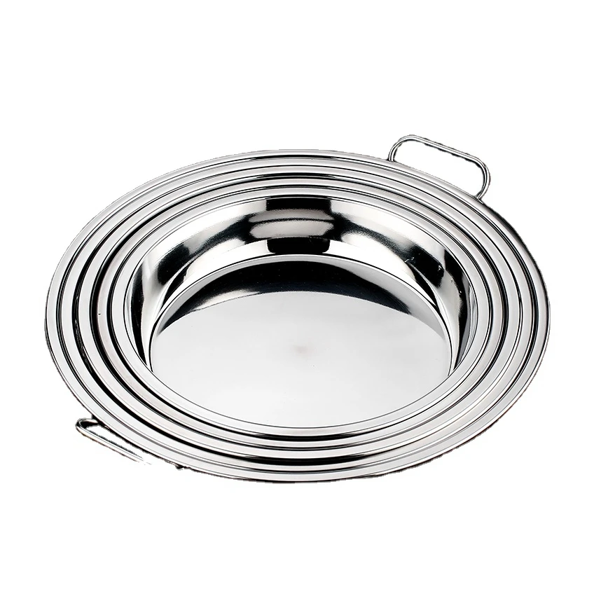 

Top Sale Double Ear Plate Modern Plate Dish Stainless Steel Dinner Plate