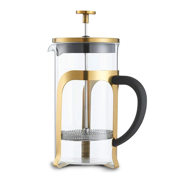 800/1000ml Gold Color Stainless Steel French Press For Home Buy Gold