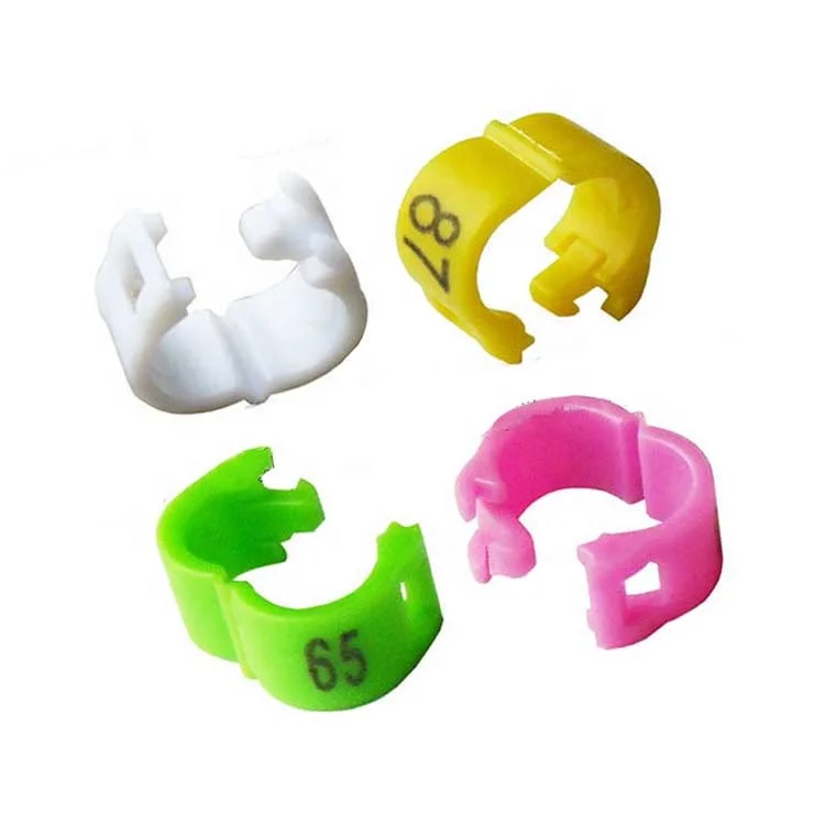 

High Quality Plastic Clip Canary Birds Rings Pigeon Ring 2021 Pigeon Homing Customize Pigeon Ring Leg Bands For Sale