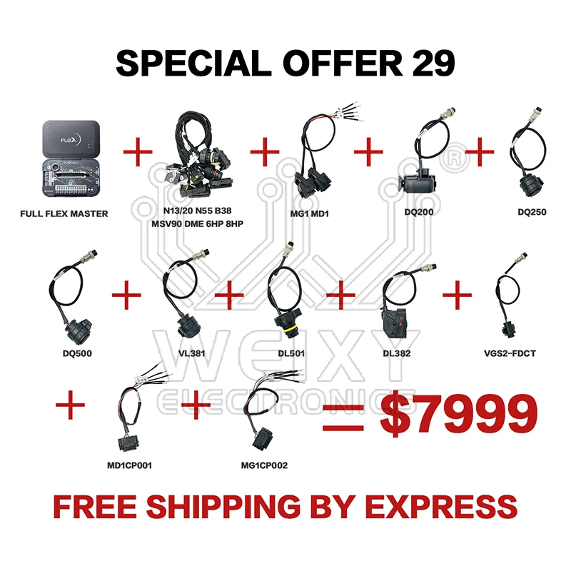 

(Special Offer 29) Full Flex Master + N13 6HP 8HP MG1 MD1 DQ200 DQ250 DQ500 VL381 DL501 DL382 VGS2-FDCT MD1CP001 MG1CP002 Cable