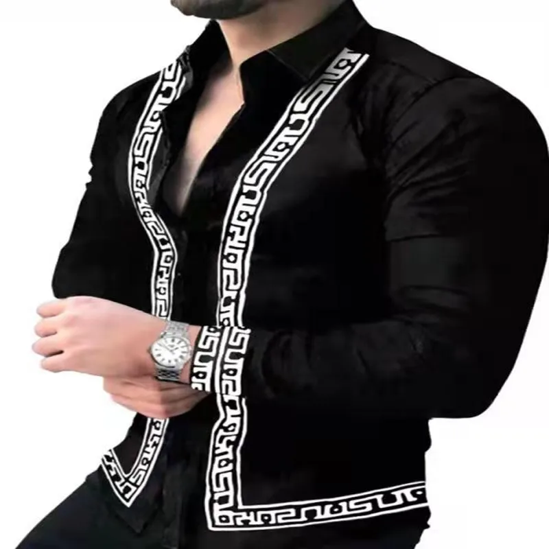 

Men's Printed Hawaii Casual Ink Printing Shirt