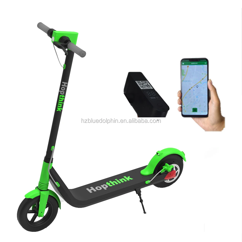 

Hot sale 350W cheap sharing electric scooter Folding E-scooter with GPS and App unlock removable battery e-scooter, Orange black red yellow blue green etc.