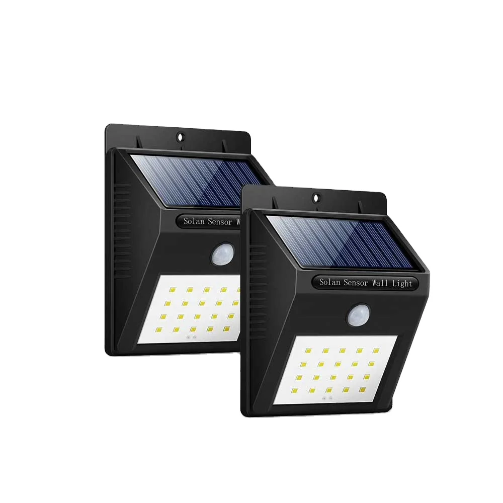 New Arrival Super Bright Waterproof Outdoor Led Solar Sensor Wall Light For Garden, Garage, Pathway