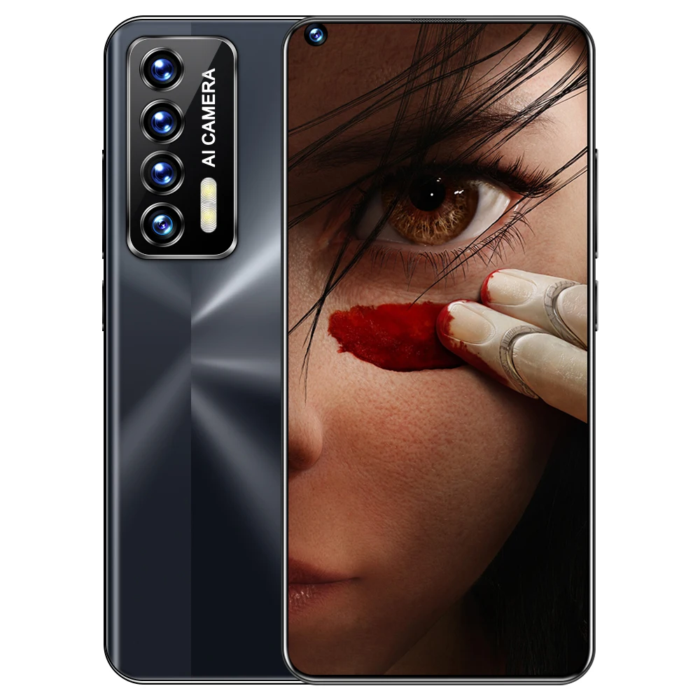 

Hot Selling Unlocked 32+50MP camera phone 8G+256G Cheap Smart Phone 7.3 inch Android 11.0 Mobile SmartPhones in Retail Box