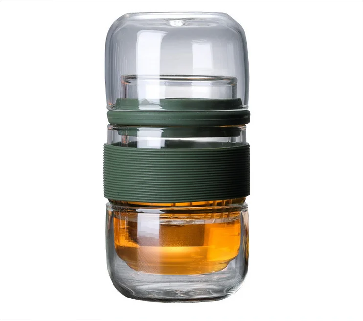 
Borosilicate Glass Crack Cup Portable Travel Glass Tea Cup Set  (62417119631)