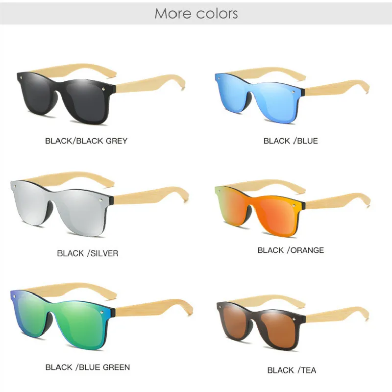 Wholesale Luxury Polarized Wooden Shades Sun Glasses 2021 Fashionable Custom Bamboo Mens Sunglasses