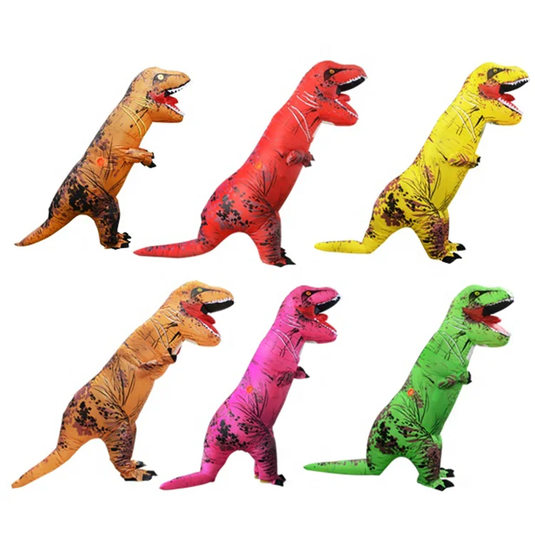 

China Hot Sale Battery Pack Halloween T-Rex Dragon Dinosaur Inflatable Costume for Adults Kids, Customized color