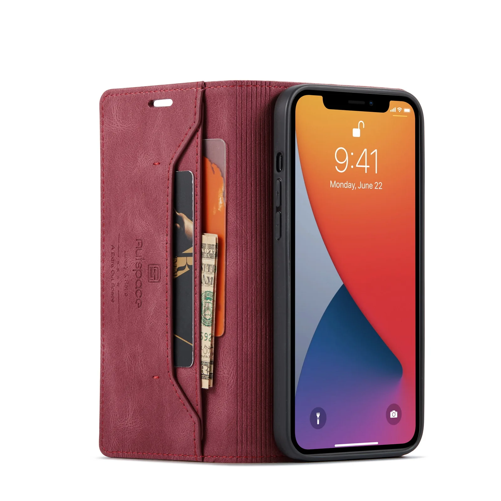 

Luxury Magnetic Flip RFID Card Holder Wallet Leather Mobile Cell Phone Case For IPhone 13 12 11 Pro Max X XS Max 6 7 8