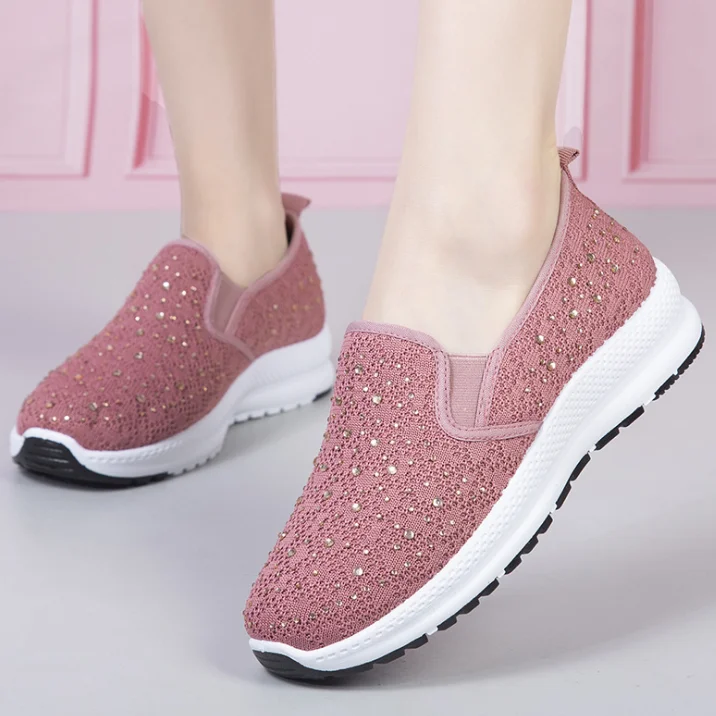 

2021 new style summer woman shoes Breathable Mesh fashion ladies casual shoes