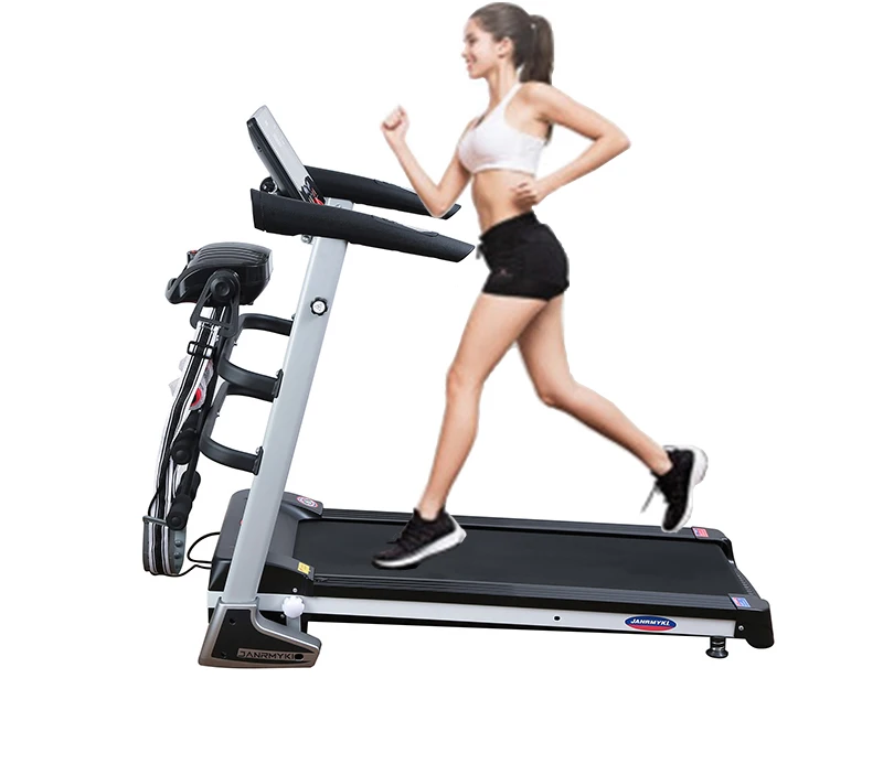 Indoor gym fitness equipment multi-function pedometer treadmill large weight hand folding fitness machine for home use
