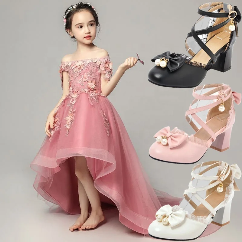 

Fashion Children Princess Sandals Cinderella Crystal Shoes Children High Heels Girls Sandals, Picture shows