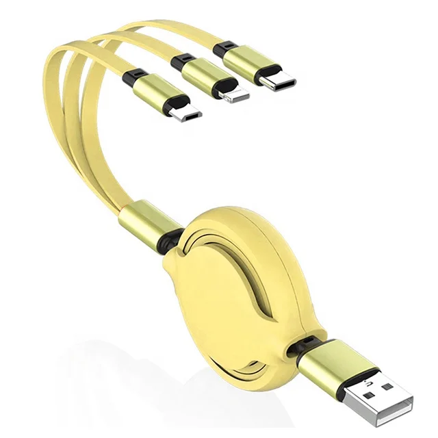 

Wholesale colorful custom OEM android mobile phone quick type c lightning data fast charging micro charger 3 in 1 usb cable, Red,yellow, pink,green,purple