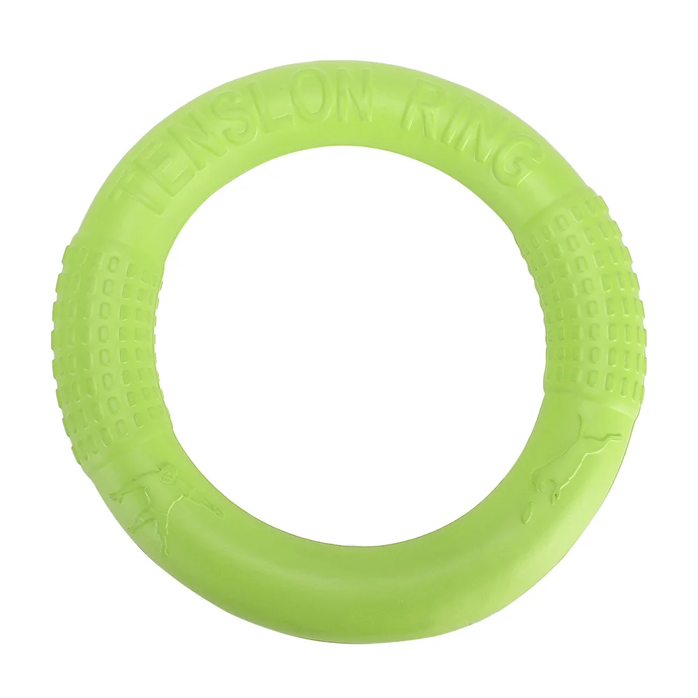 

Portable Throwable Flurry Outdoor Pet Tug Toys, Grinding Non-toxic EVA Foam Floating Flying Disc Ring Dog Chew Toy, Green, red, orange