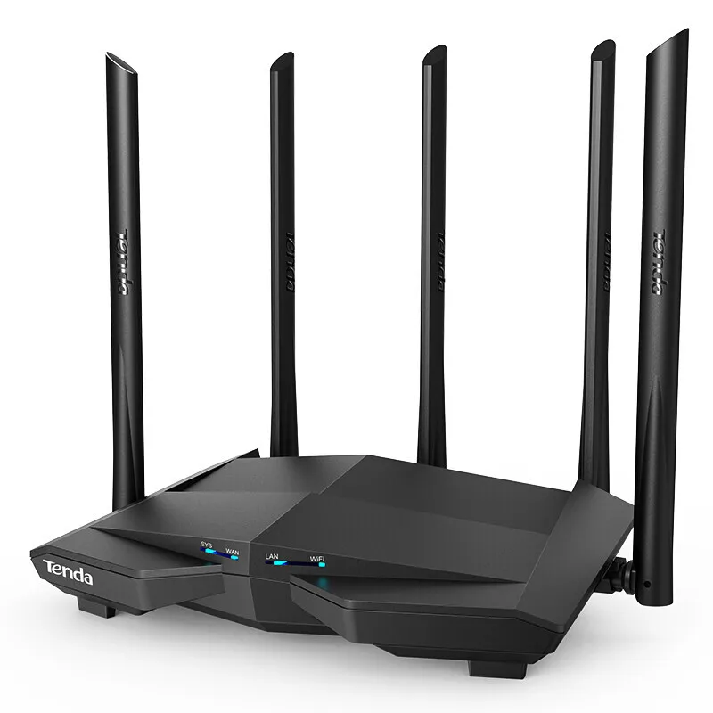 

Original Tenda AC11 Dual Band Gigabit Gaming Router 1200M Long Range Wifi Router Load Balancing Router, Black