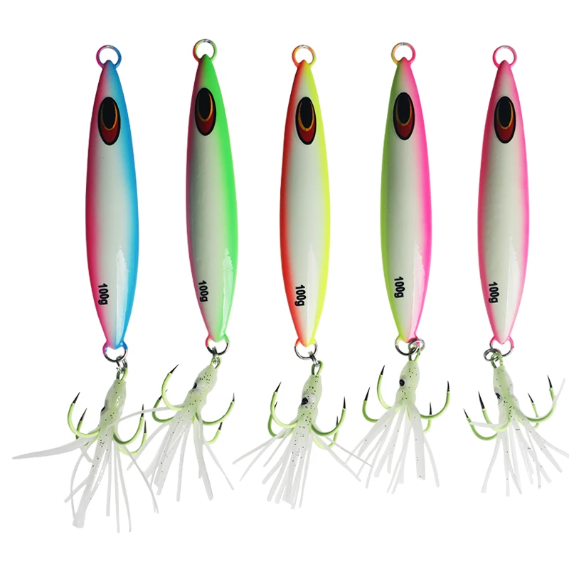 

hard bait lure metal bait jigging lure allwater metal jig lead jig fishing, 5colors