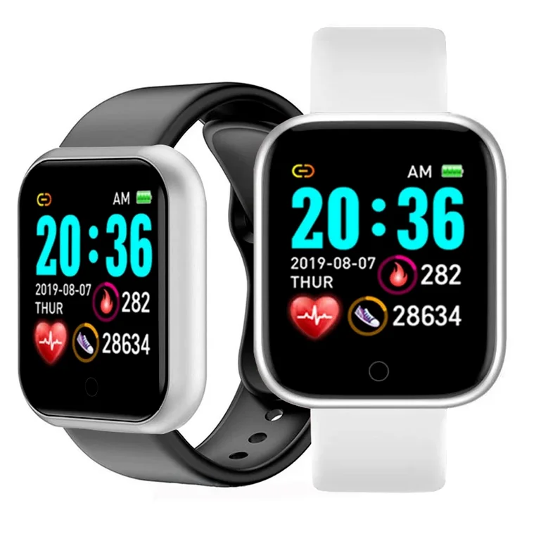 

Dropshipping Y68 Smart Watch Heart Rate Blood Pressure Blood Oxygen Monitoring Multi-Function Reminder Sleep Monitoring