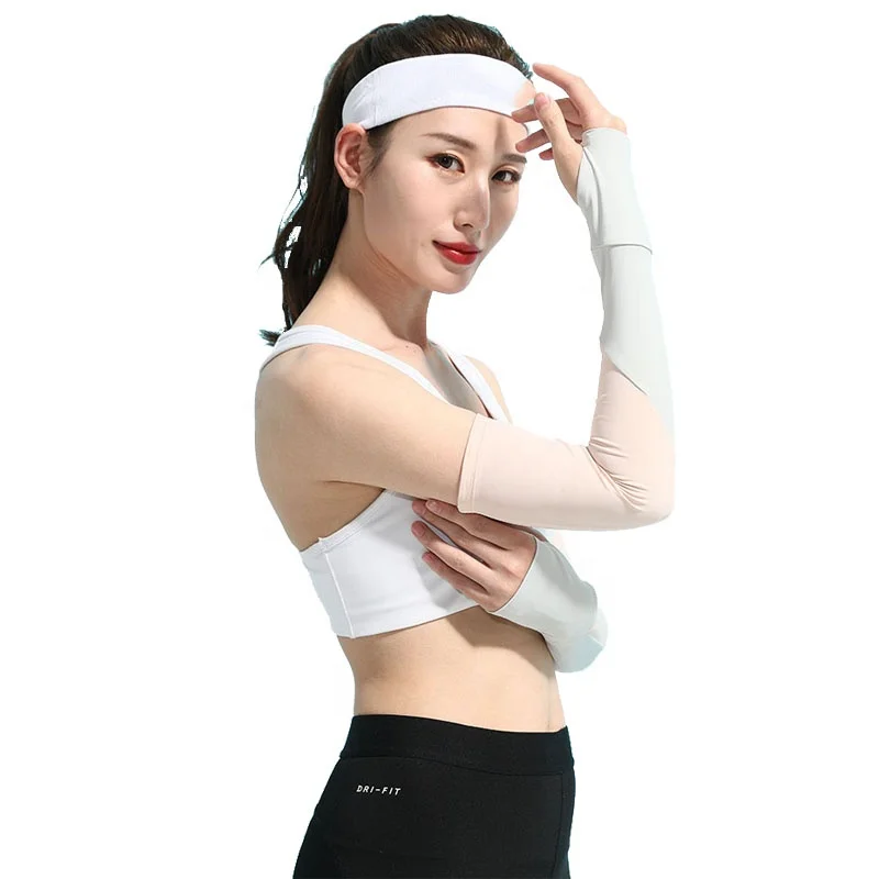 

Bike Drive Hand Gloves Sun UV Protection Ice Cool Cycling Running Fish Climbing Arm Cover Sleeves Women's Summer Driving Gloves, 4 colors available