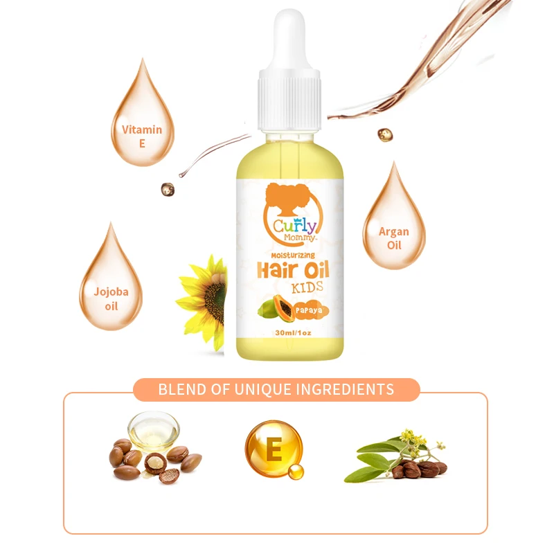 

Factory supply private label organic hair growth oil for kids without alcohol and paraben