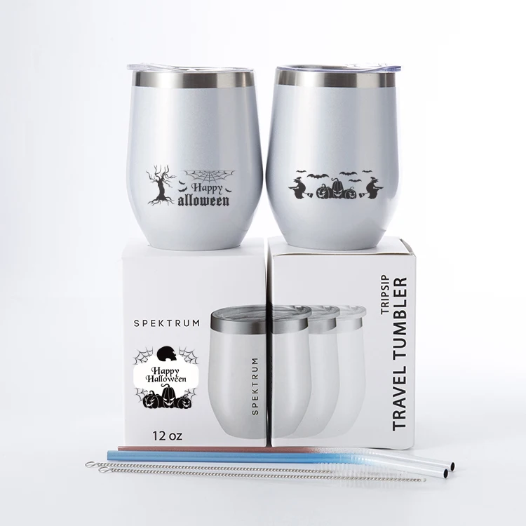 

2020 Everich hot sale double wall stainless steel vacuum wine tumbler with lid custom logo, Customized colors acceptable