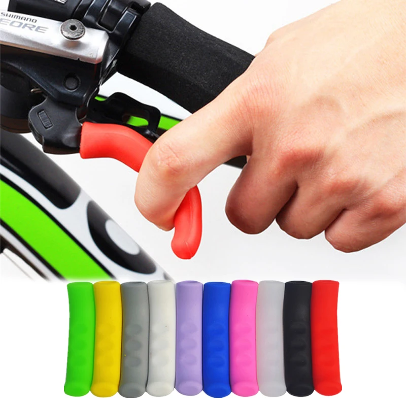 

1 Pair Bicycle Brake Handlebar Sleeves Protector Mountain Bike Brake Lever Protective Sleeves Brake Lever Cover, 10 colors