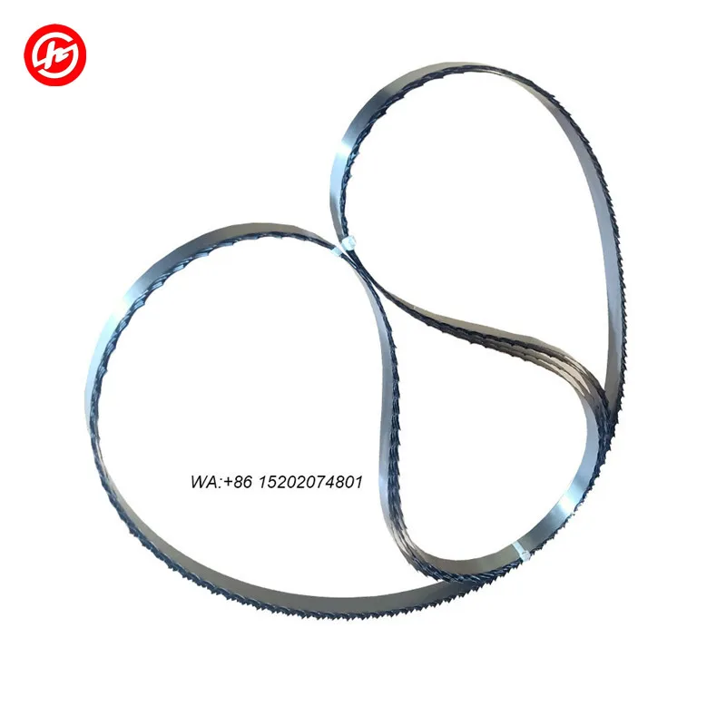 

Sharp hook teeth penetrate quickly low waste meat and bone cutting sk5 steel band saw blades