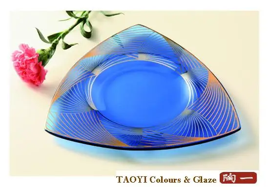 
800c inorganic orange color enamel for melt glass ware 