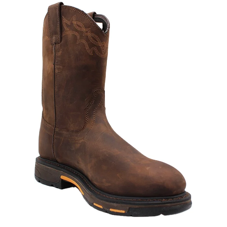 

cowboy boots Genuine Leather work boots outdoor western cowboy work Boots