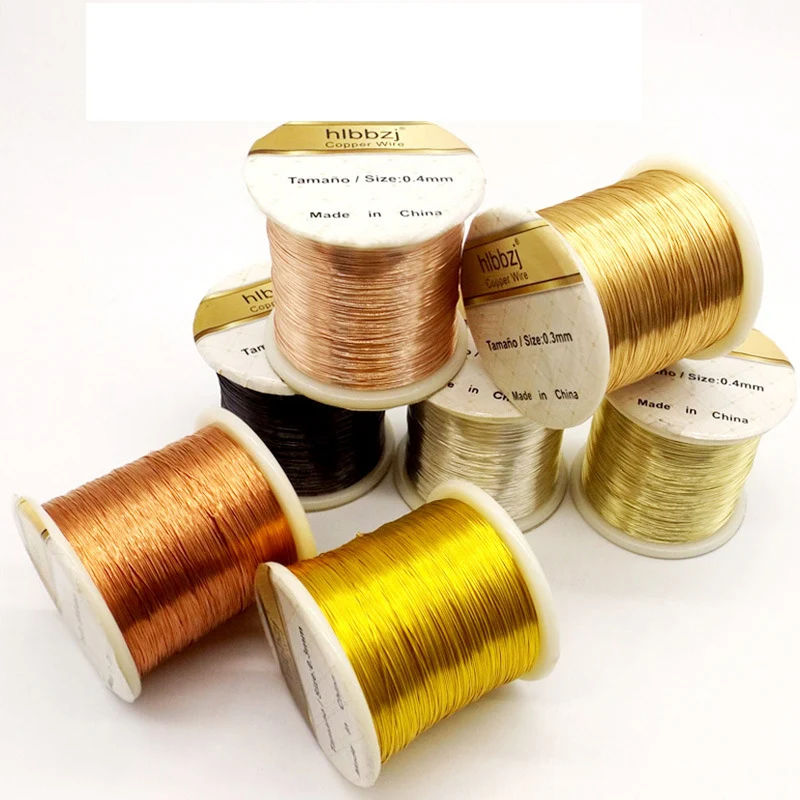 

Gold Plated Copper Beading Wire DIY Craft Thin Metal Wire for Jewelry Making 250g