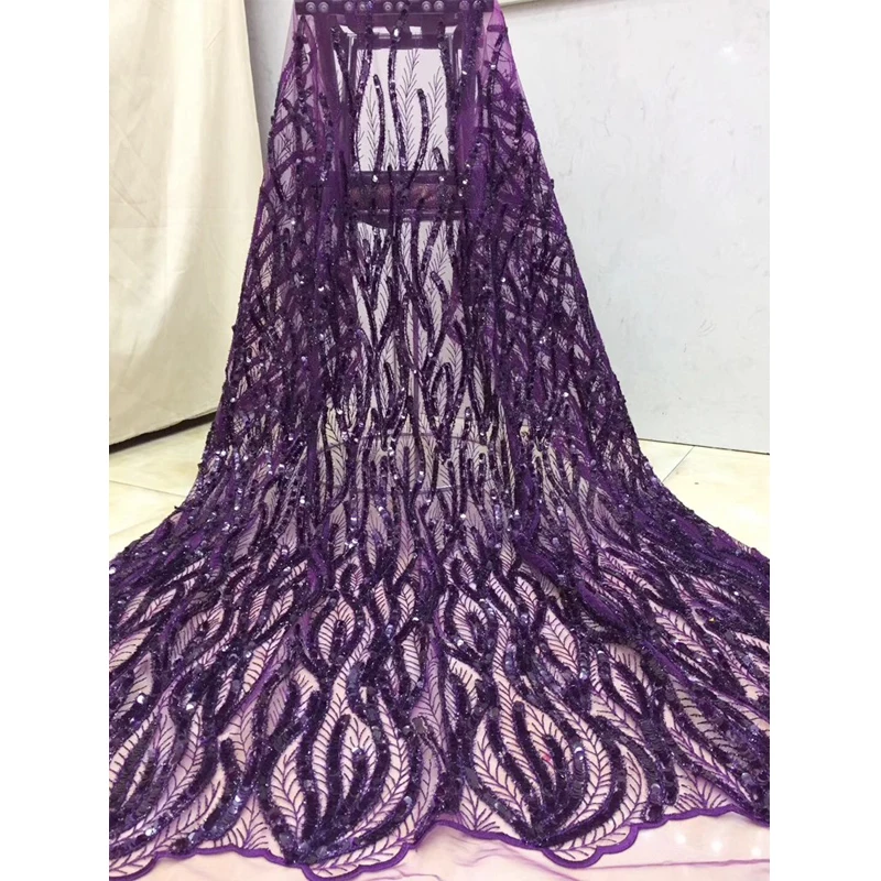 

Beautifical french net lace with sequins high quality african tulle lace aso ebi net lace ML1N2088, Can be customized