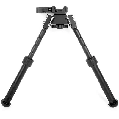 

outdoor 360 degree rotation V8 metal tactical tripod retractable bipod sight bracket tripod, Matte black