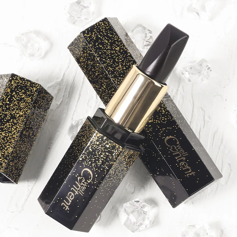 

Black Rose Lipstick Lipstick A Three-color Moisturizing Lip Gloss Beauty Makeup